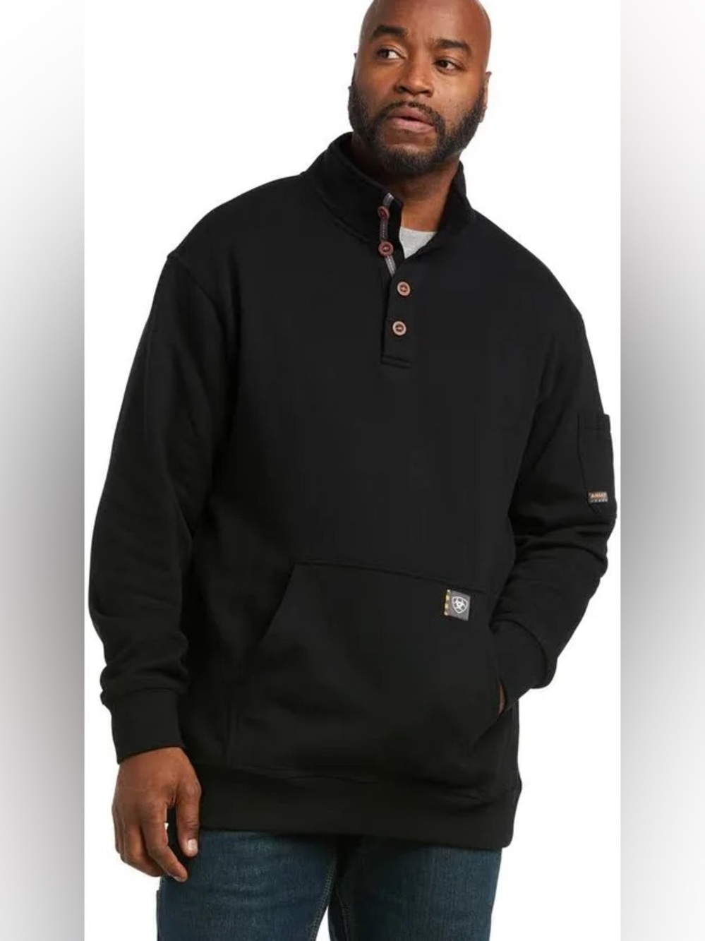 Ariat rebar overtime fleece sweatshirt XXL black